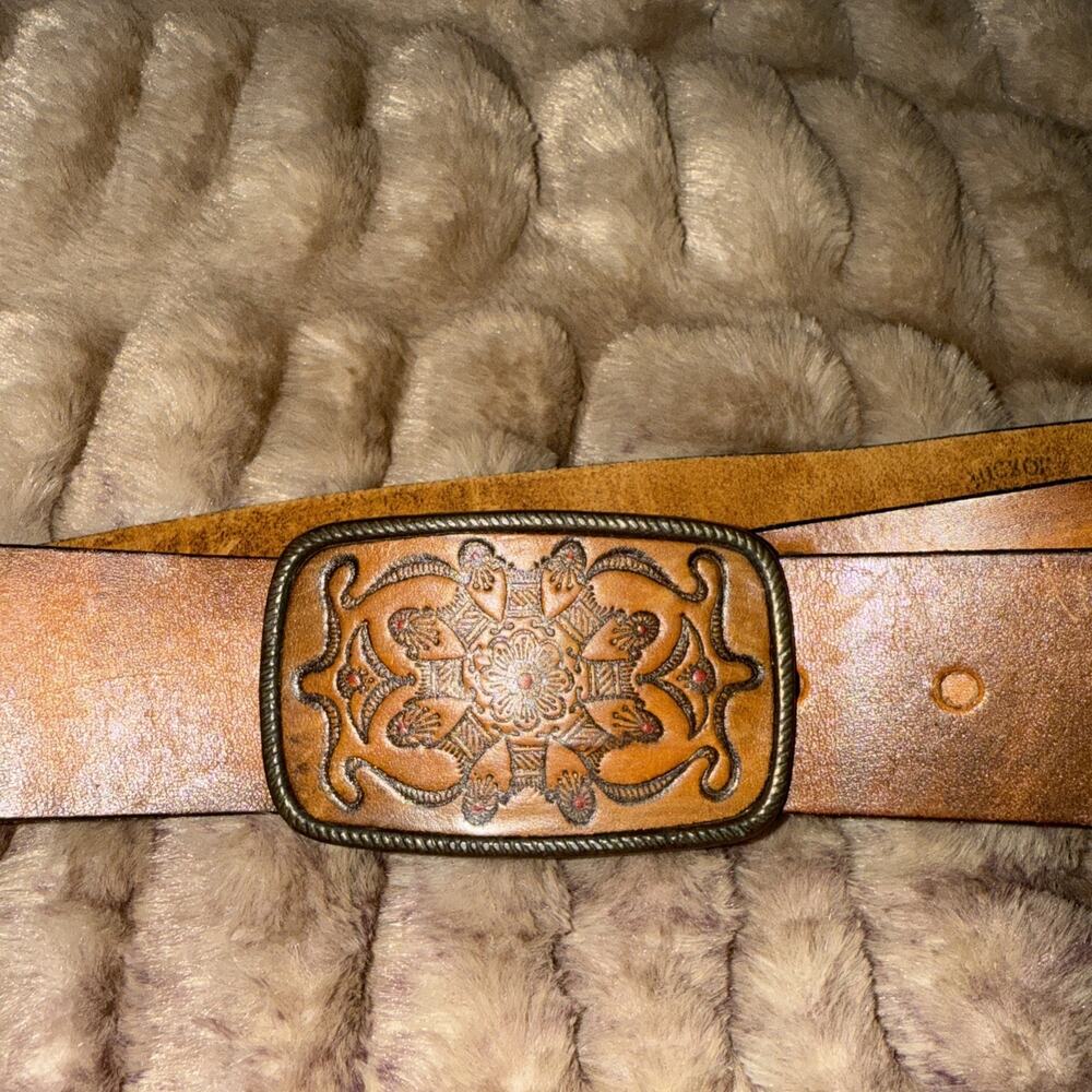 Hickok Belt Makers ,Belt , Mens 34 , Brown Cowhide Leather, Western Style, - Picture 11 of 11